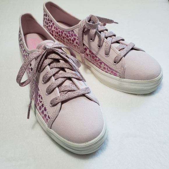 Keds Pink Kickstart Iridescent Stud sneakers  - Picture 4 of 8